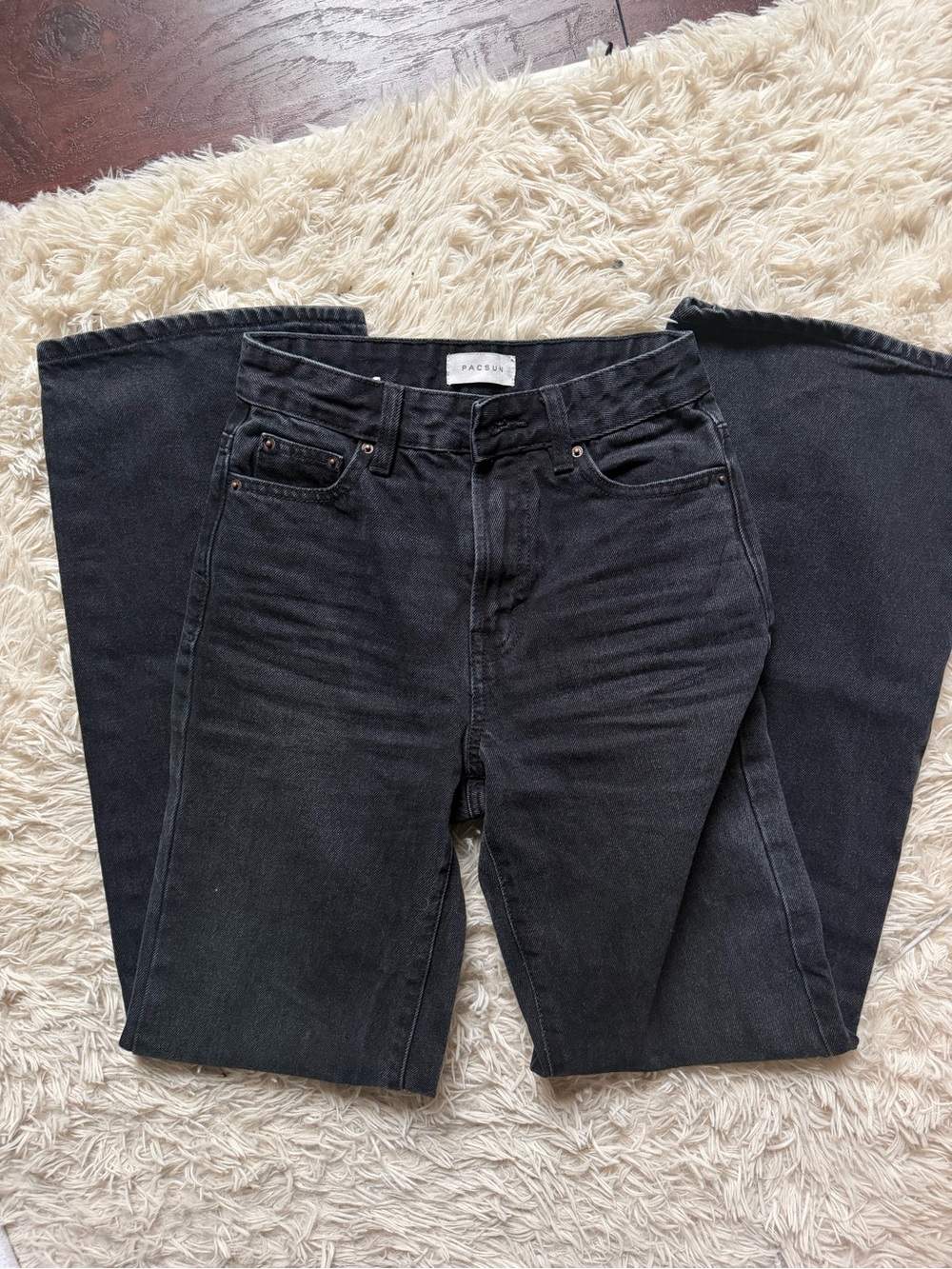 PacSun Black High-Rise Wide Leg Jeans - Picture 6 of 7